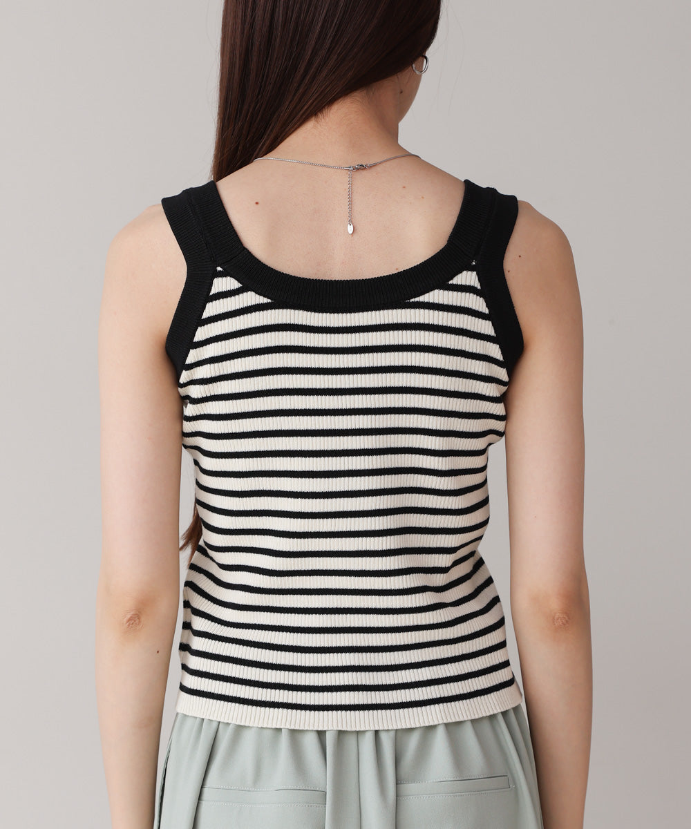 ボーダーニットタンク