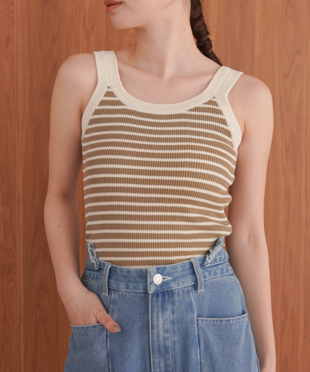 ボーダーニットタンク