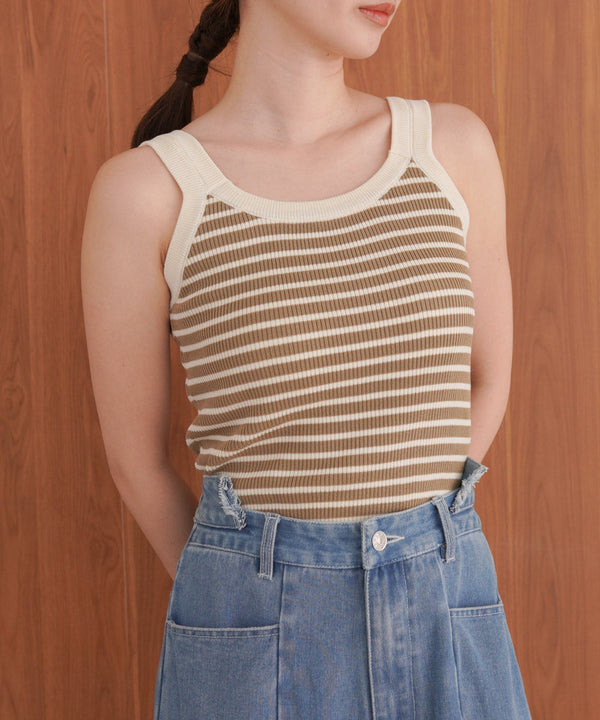 ボーダーニットタンク