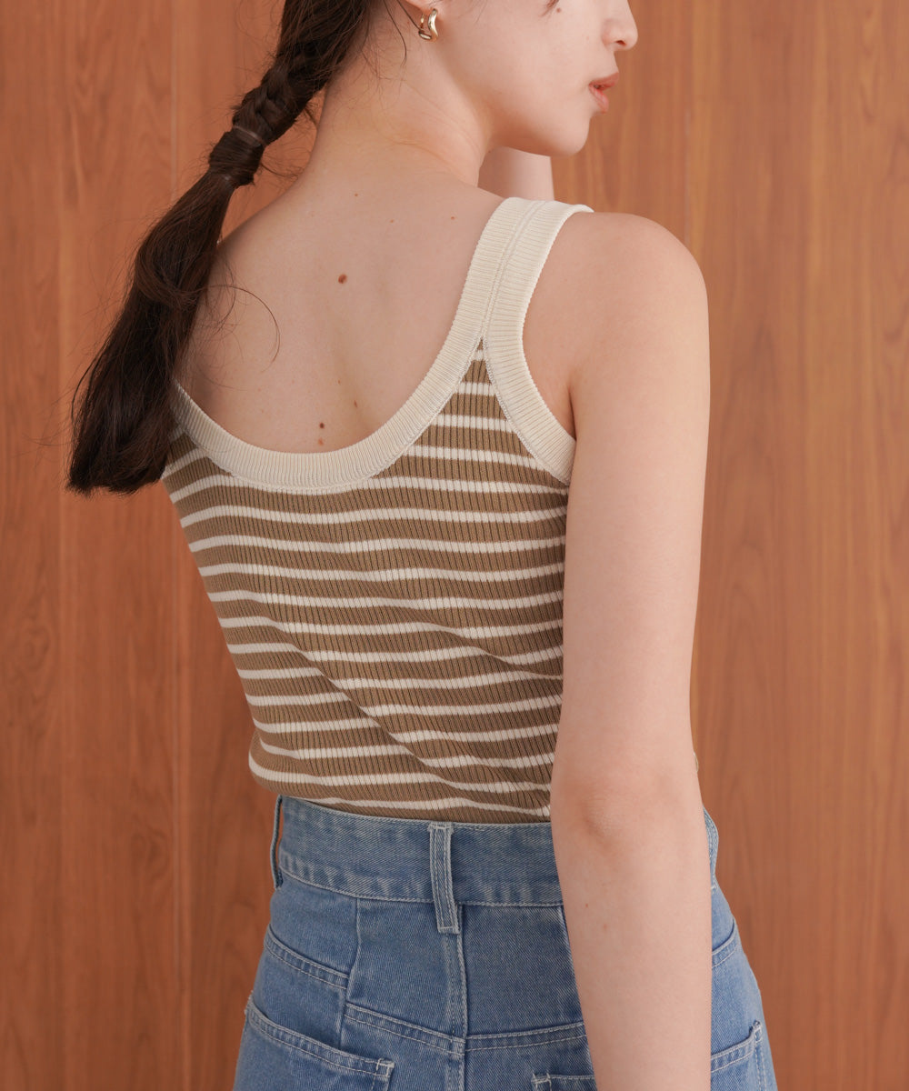 ボーダーニットタンク