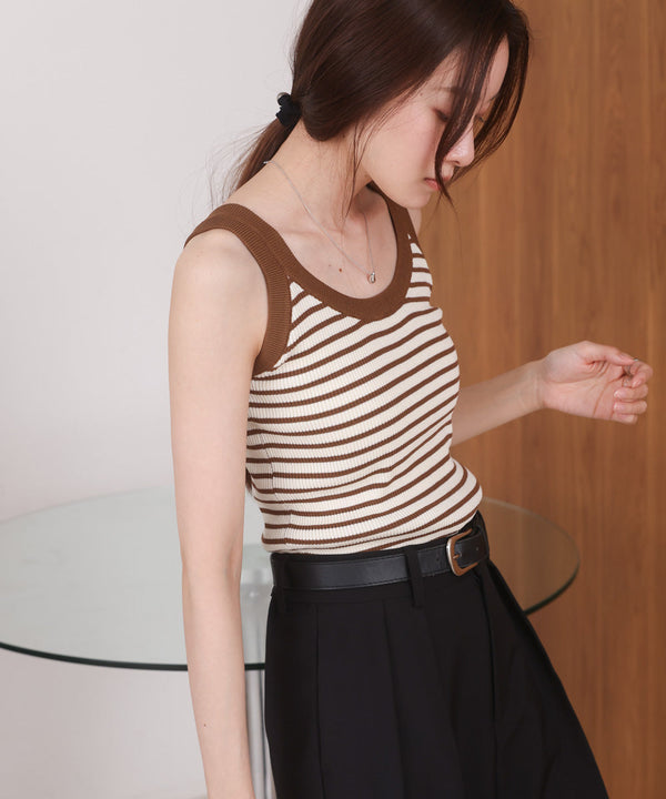 ボーダーニットタンク