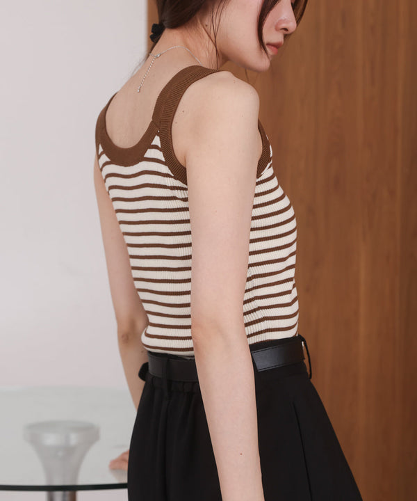 ボーダーニットタンク