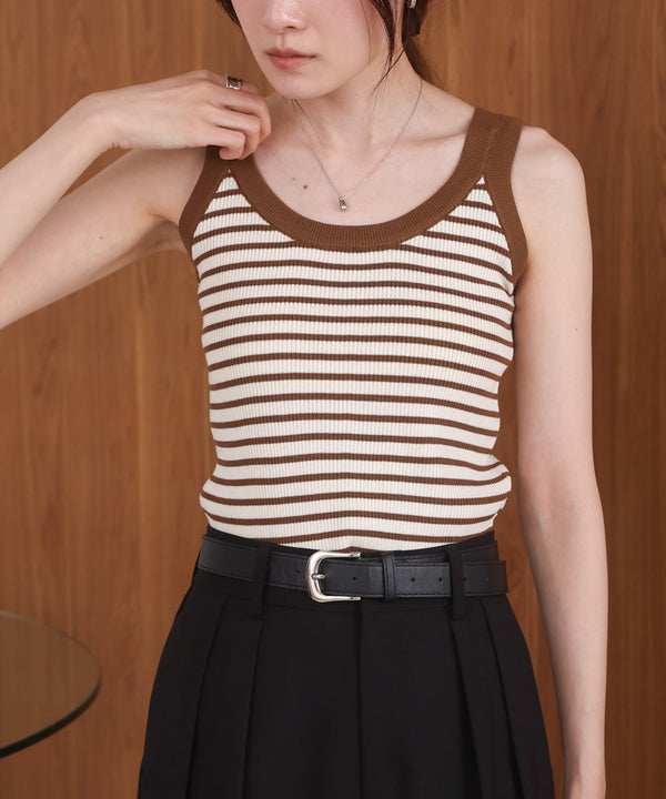 ボーダーニットタンク