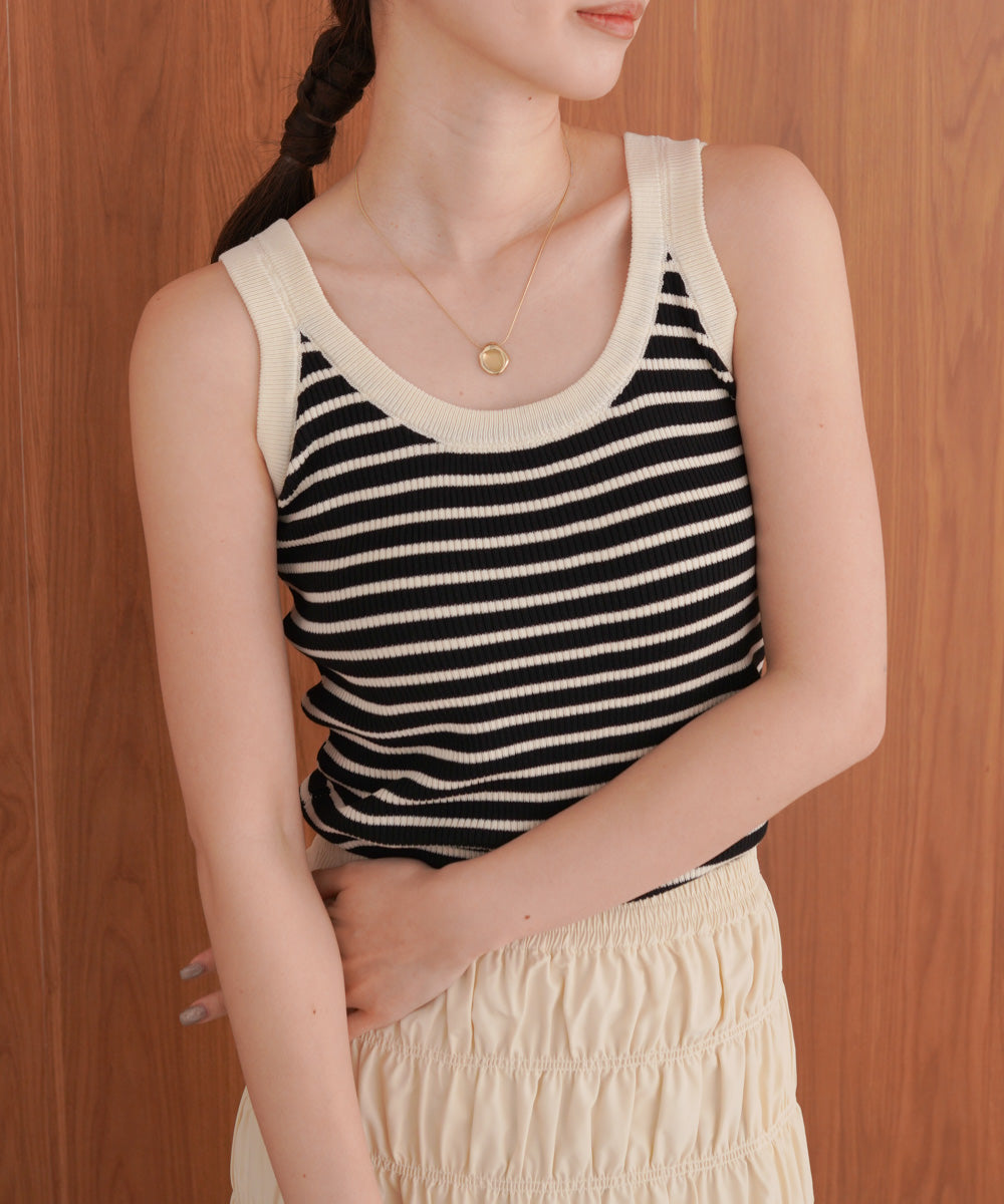 ボーダーニットタンク