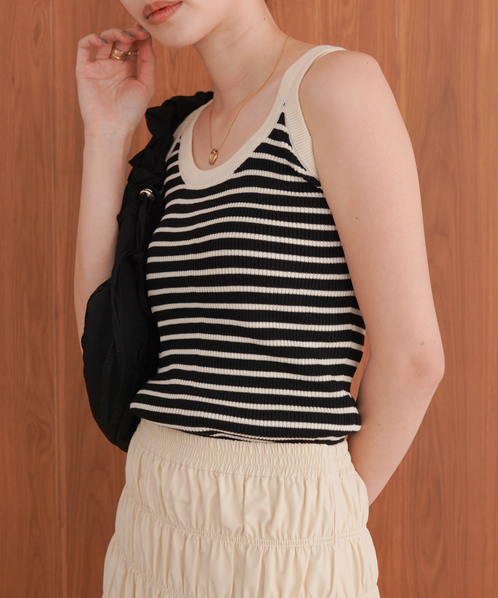 ボーダーニットタンク