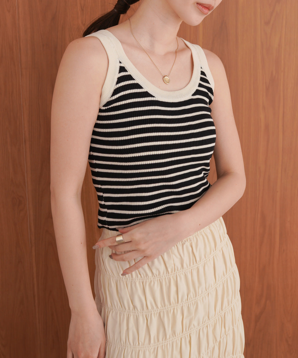 ボーダーニットタンク