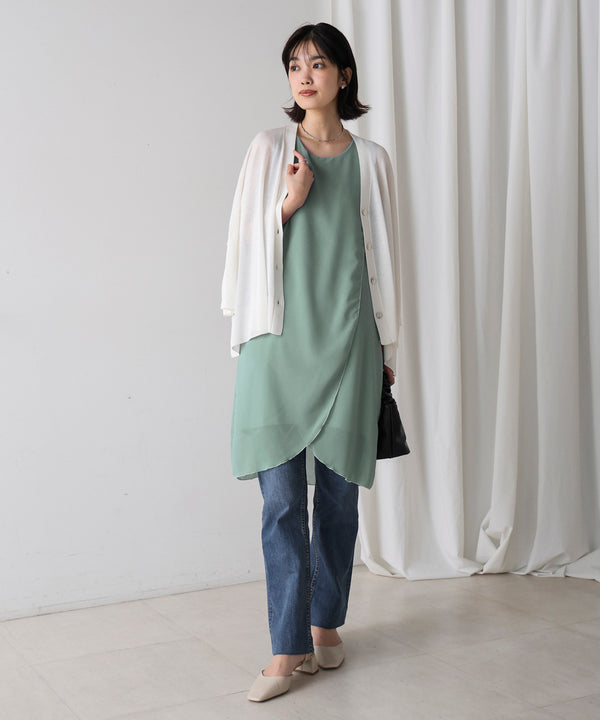 シンプルストレートチュニック