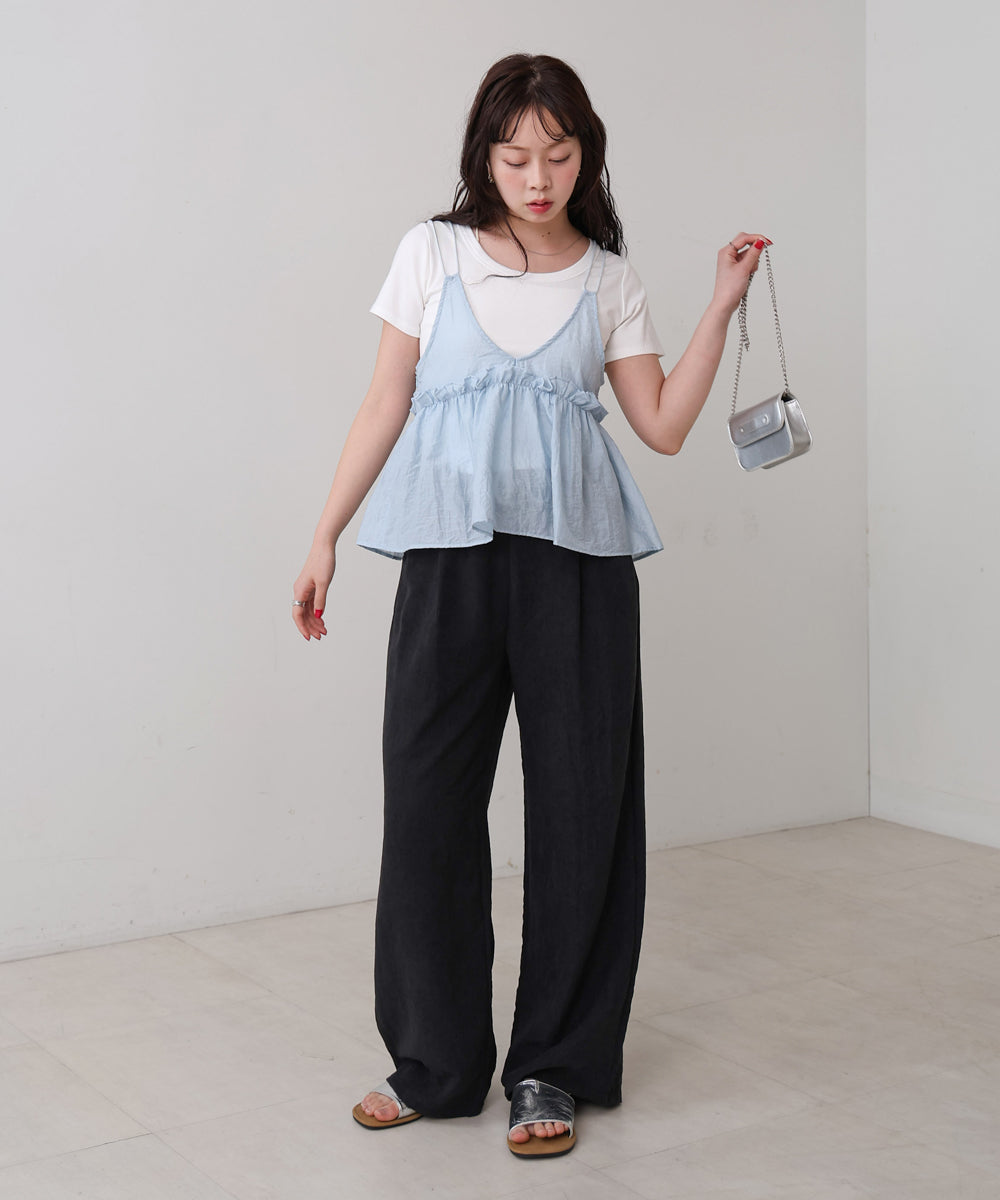 フリルキャミトップス