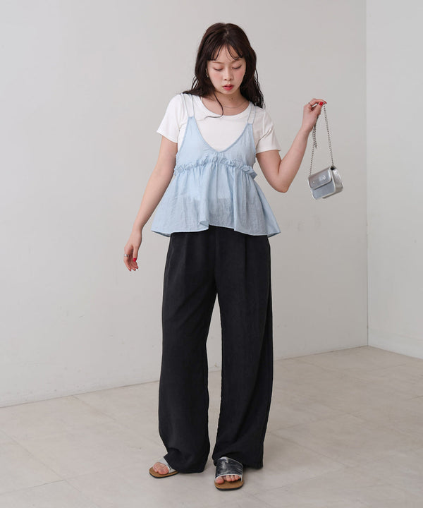 フリルキャミトップス