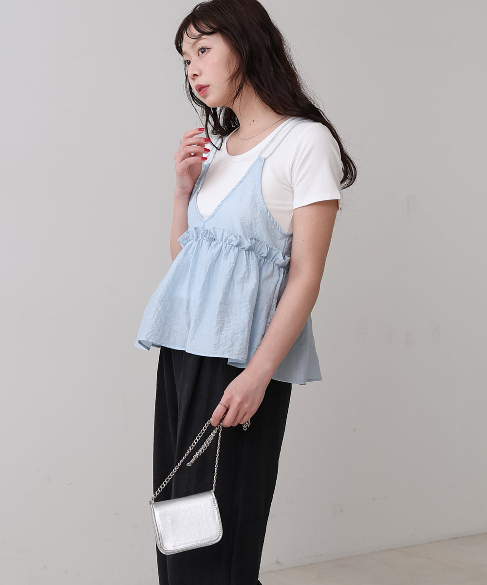 フリルキャミトップス