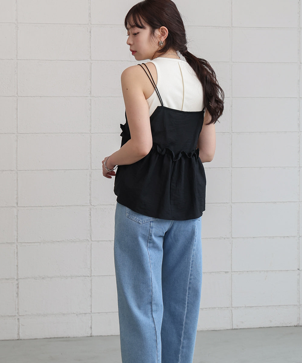 フリルキャミトップス