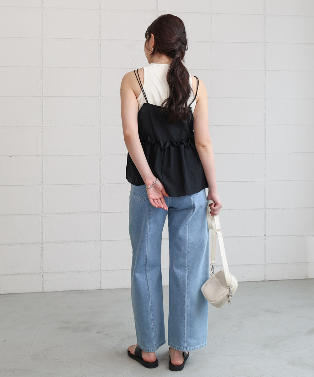 フリルキャミトップス