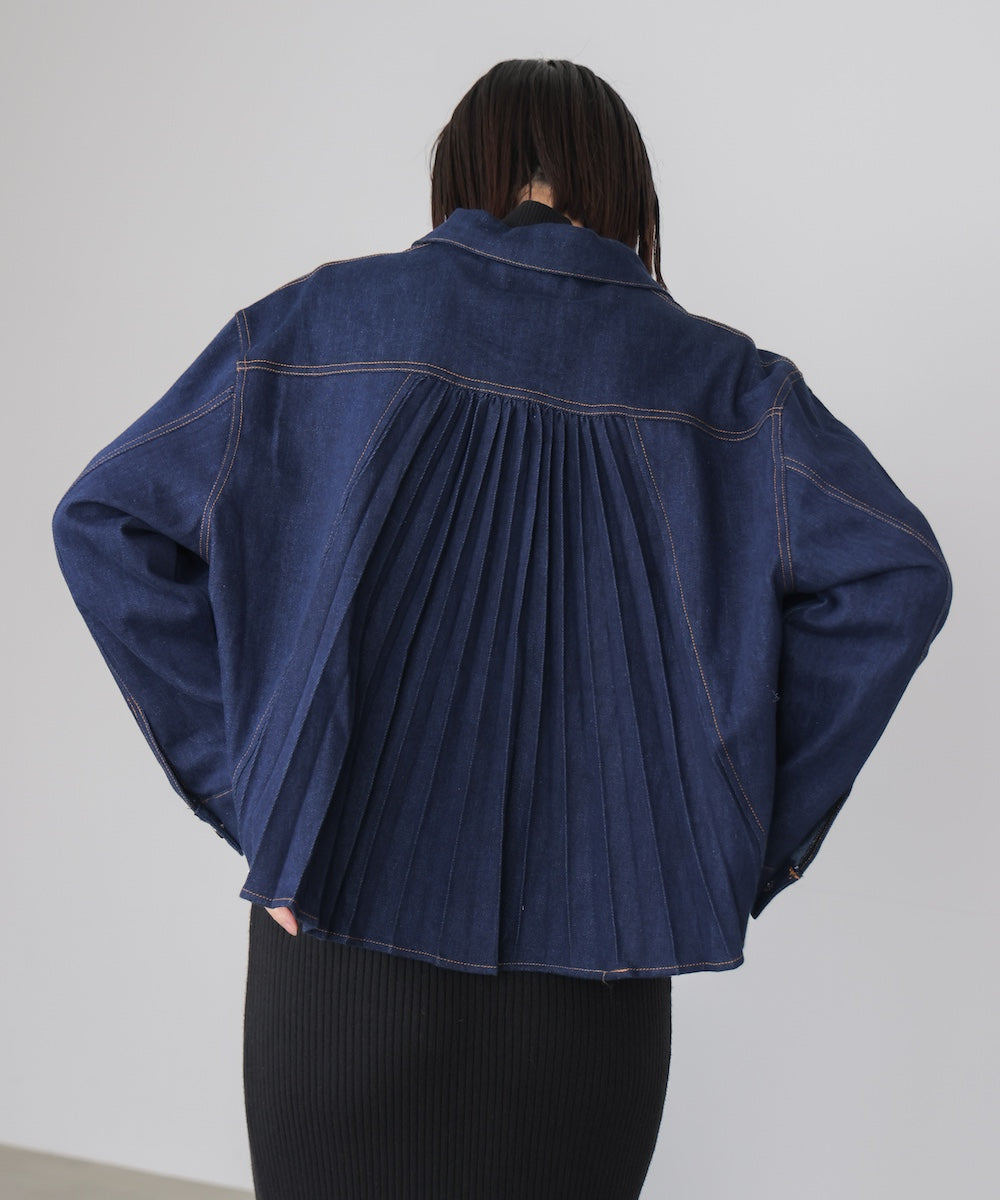 バックタックデニムジャケット
