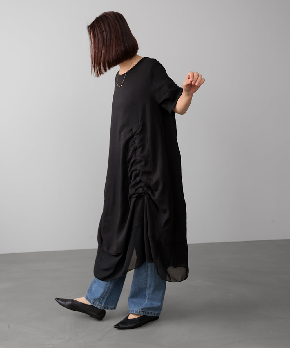 レイヤードストライプチュニック