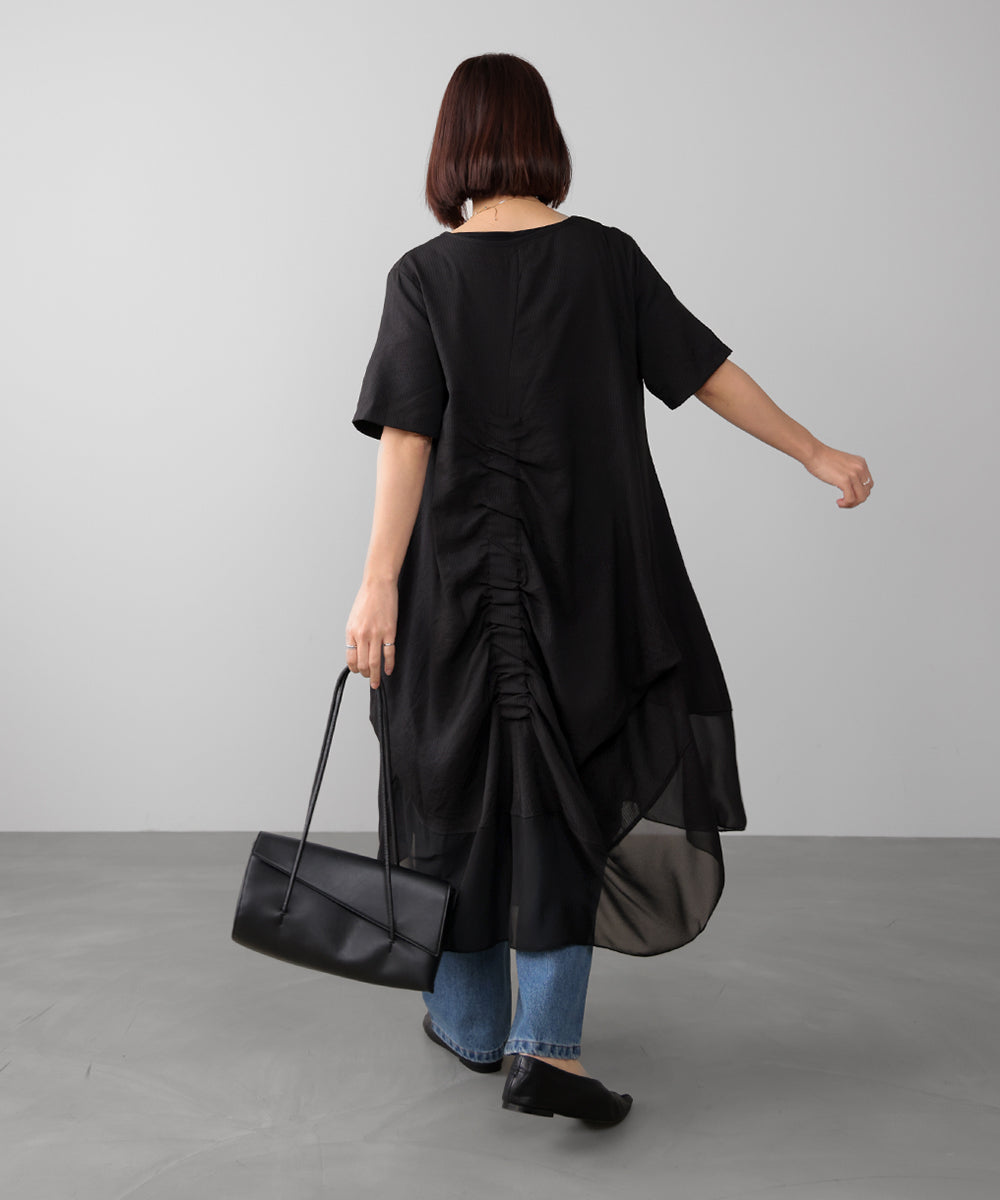 レイヤードストライプチュニック