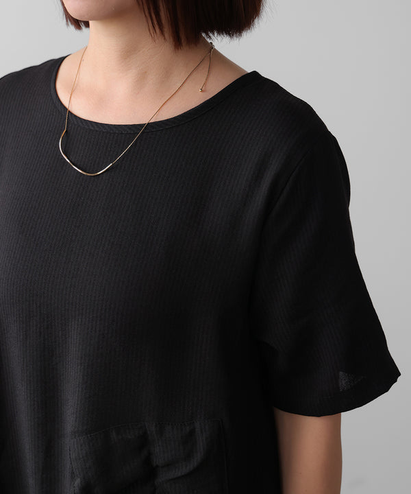 レイヤードストライプチュニック