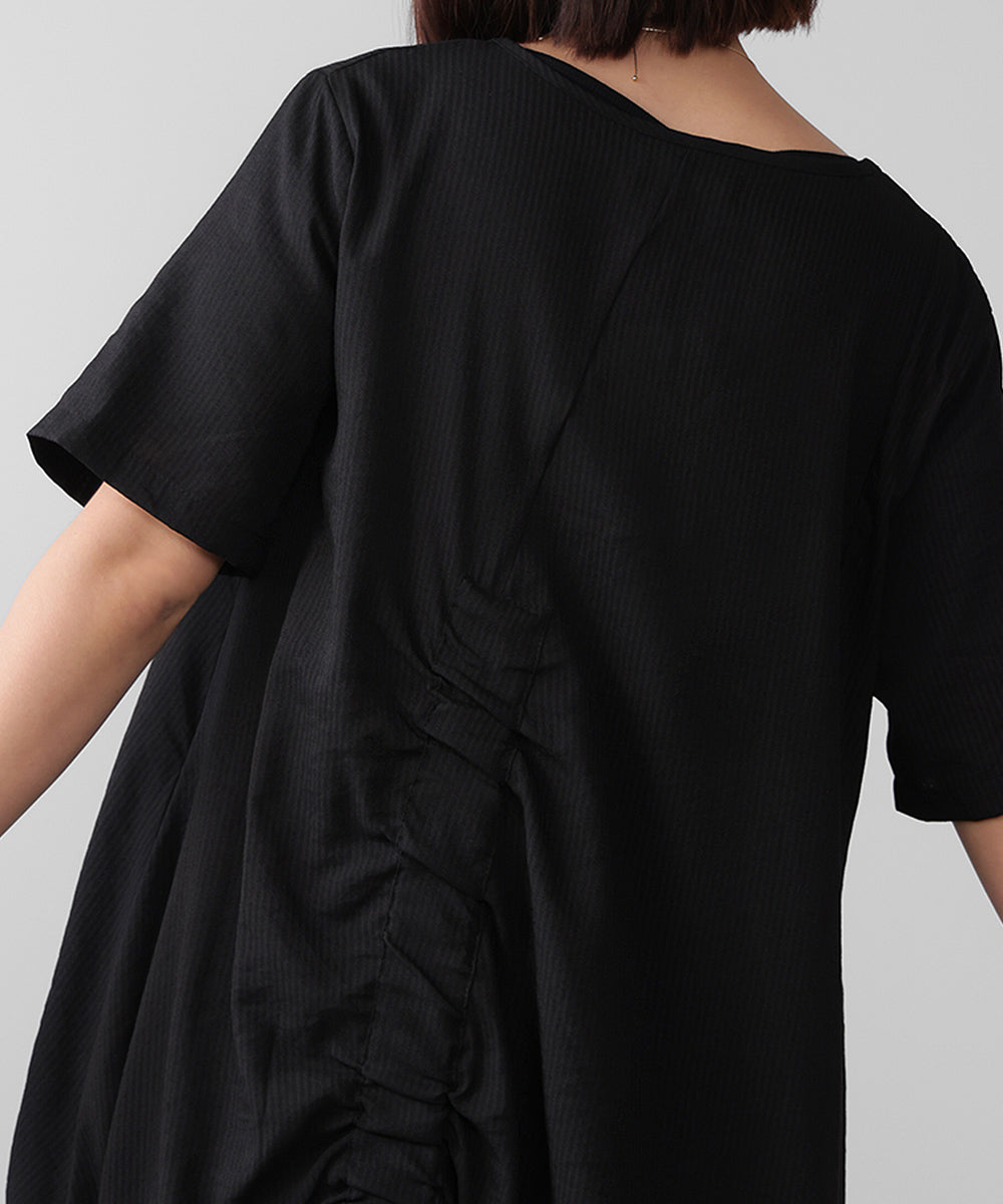 レイヤードストライプチュニック