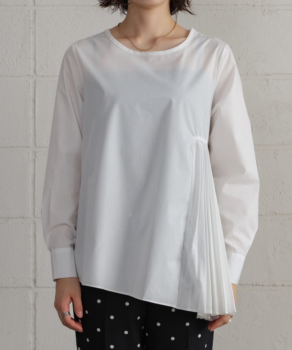 プリーツブラウスニットベストセット