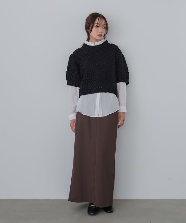 半袖ハンドニット