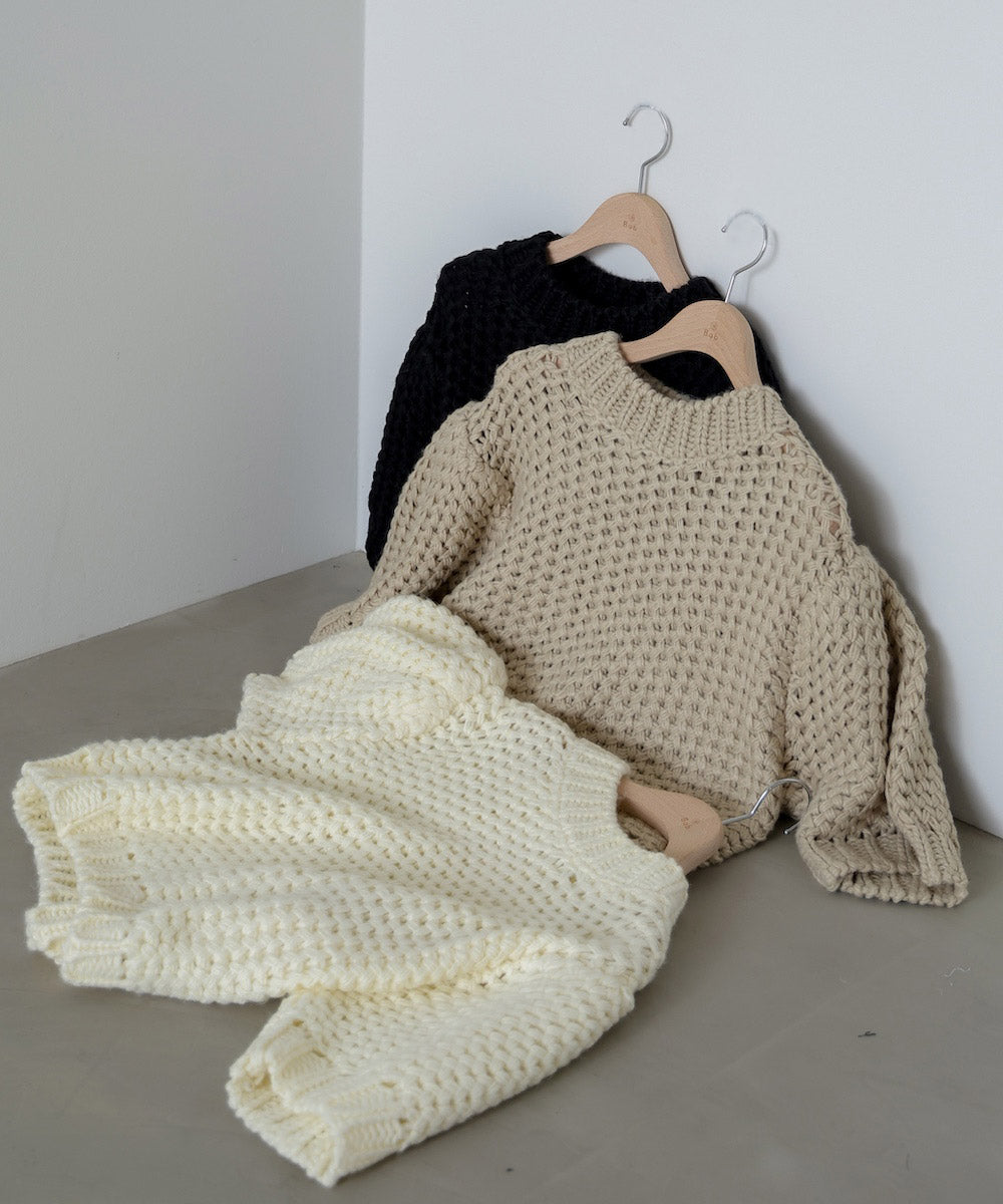 半袖ハンドニット