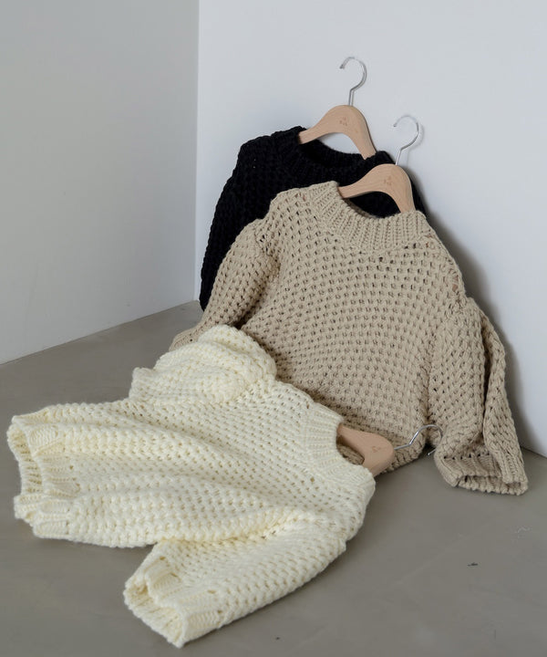 半袖ハンドニット