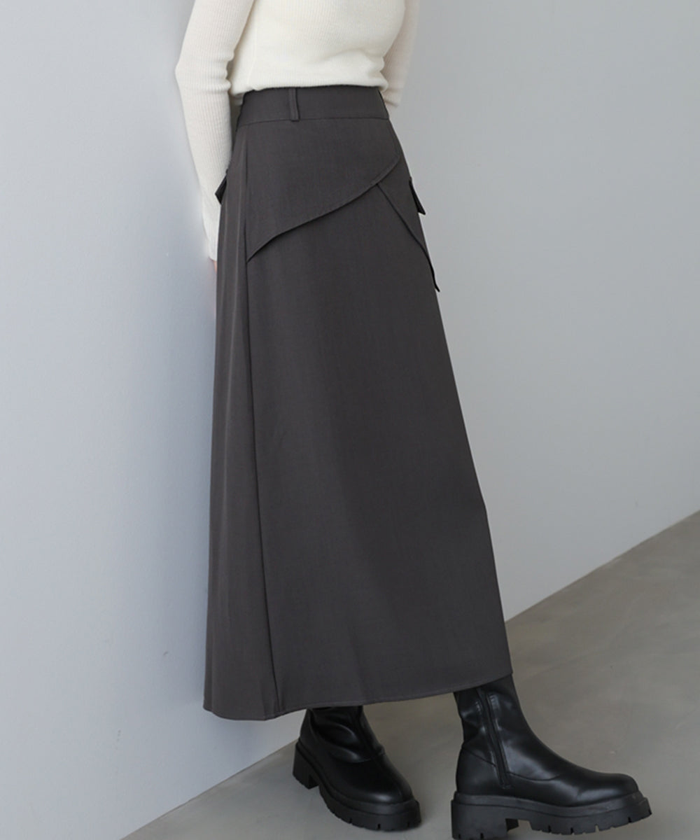 レイヤードデザイン　Ｉラインスカート