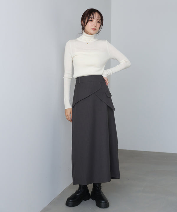 レイヤードデザイン　Ｉラインスカート
