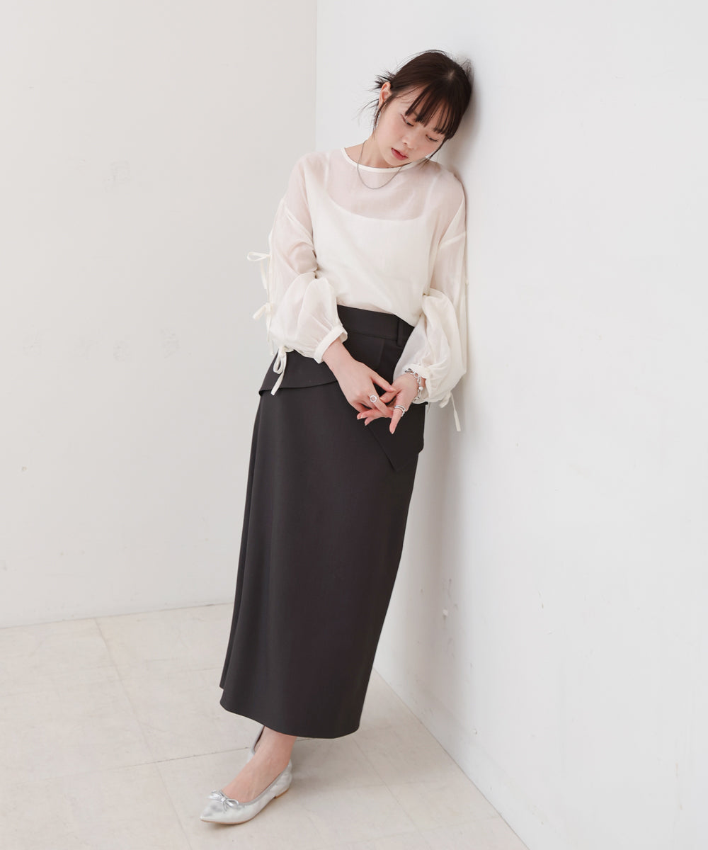 レイヤードデザイン　Ｉラインスカート