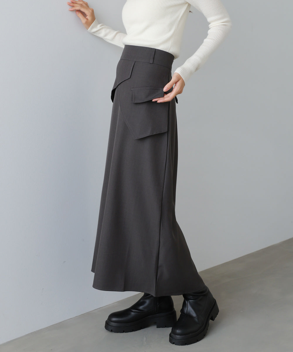 レイヤードデザイン　Ｉラインスカート