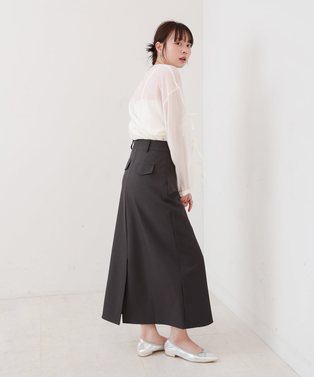 レイヤードデザイン　Ｉラインスカート