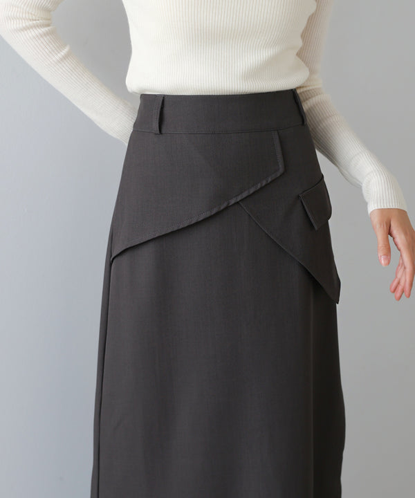 レイヤードデザイン　Ｉラインスカート