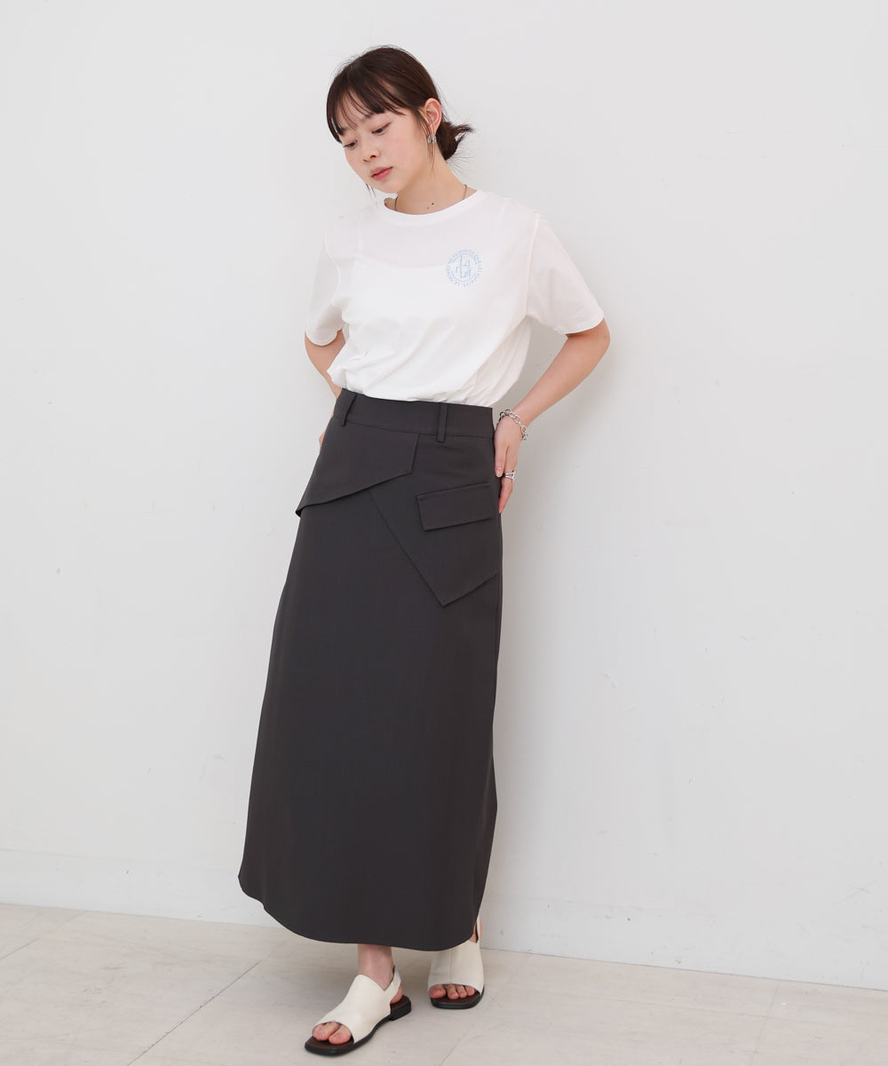 レイヤードデザイン　Ｉラインスカート