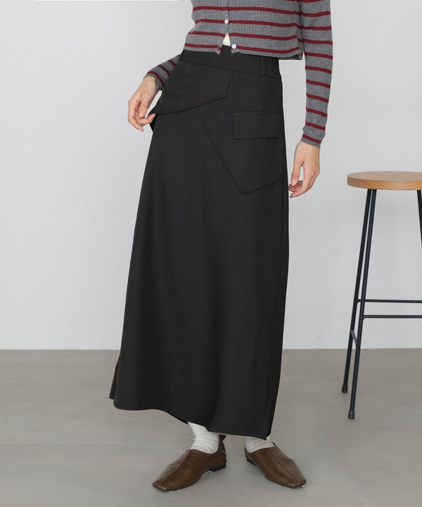 レイヤードデザイン　Ｉラインスカート