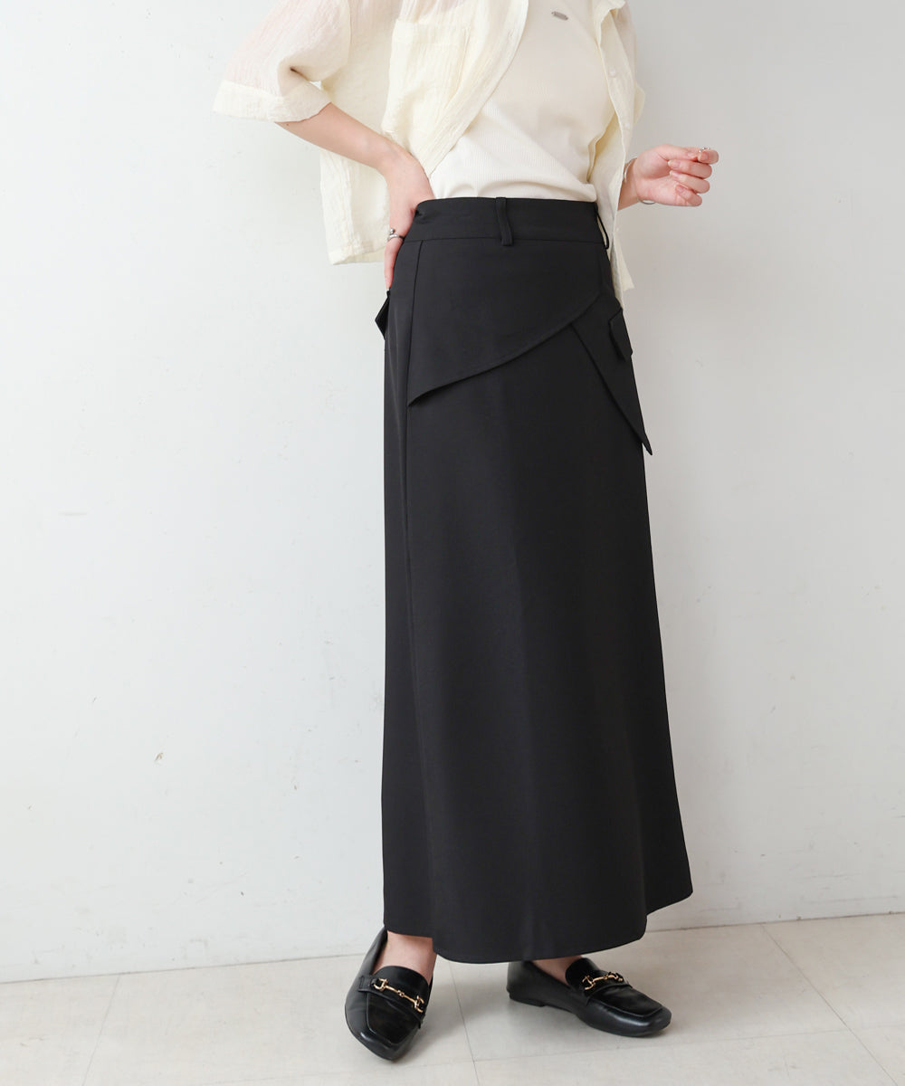 レイヤードデザイン　Ｉラインスカート