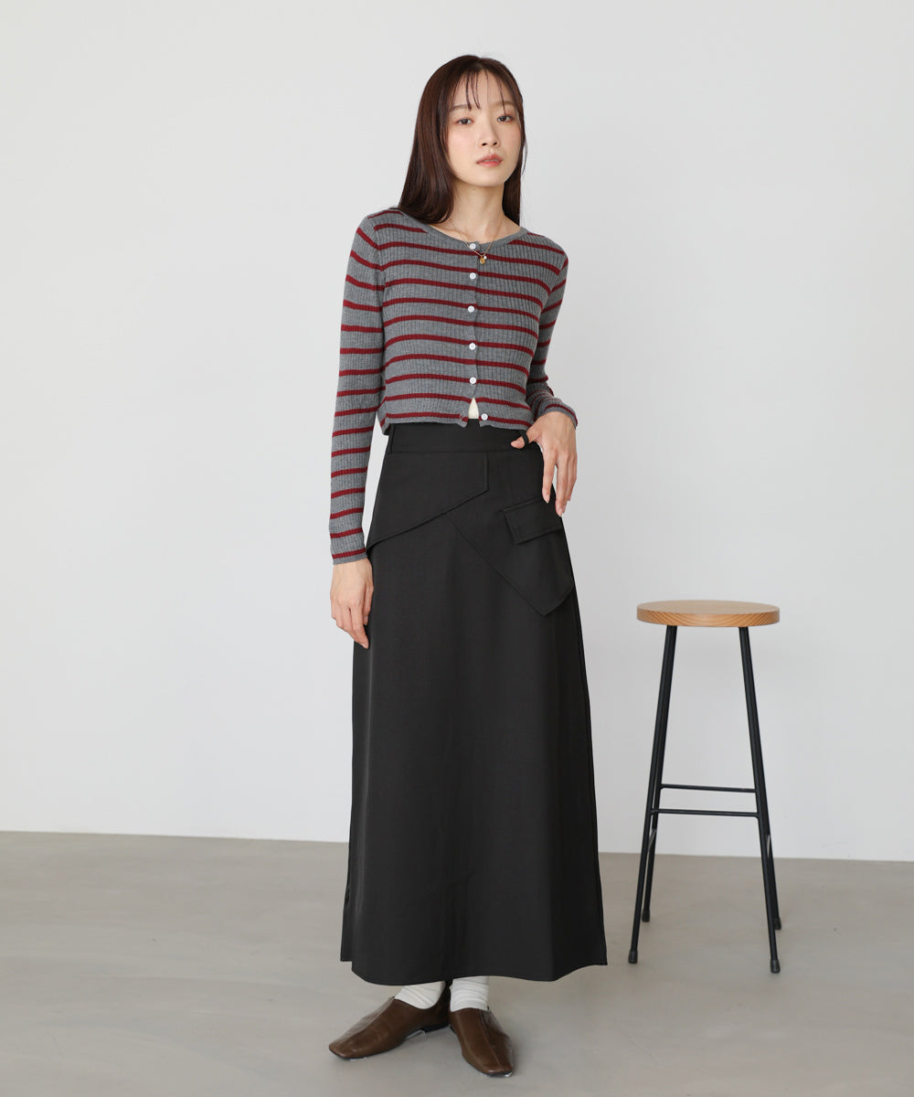 レイヤードデザイン　Ｉラインスカート