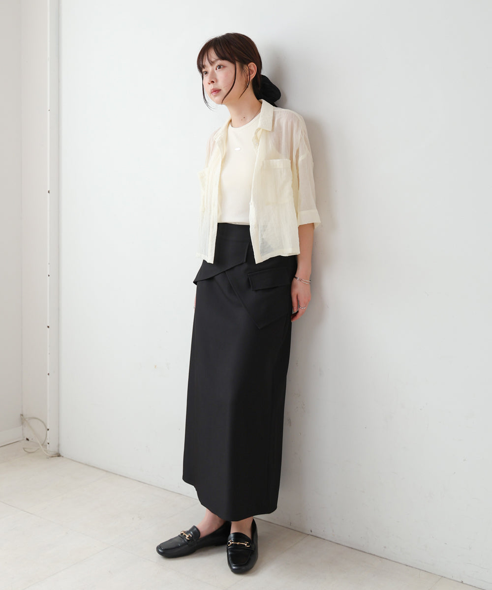 レイヤードデザイン　Ｉラインスカート