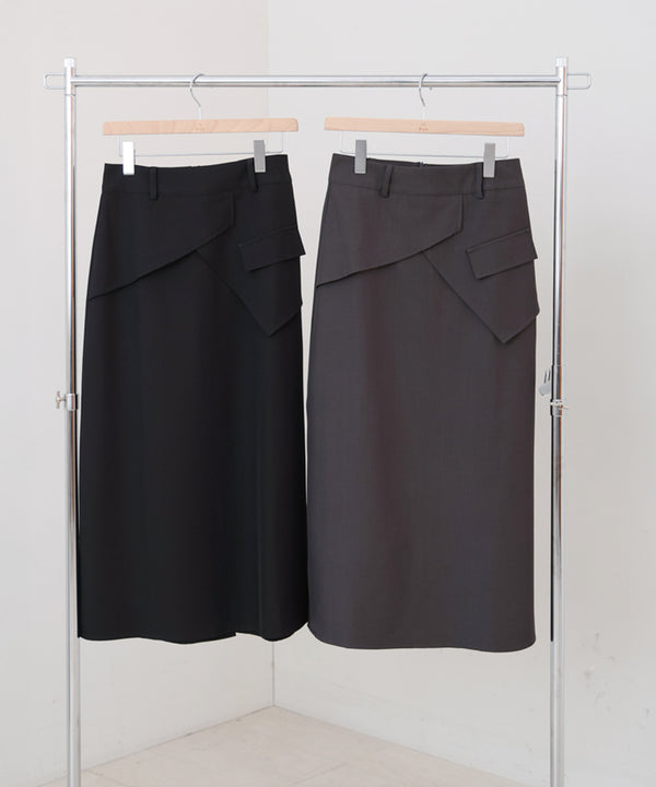 レイヤードデザイン　Ｉラインスカート