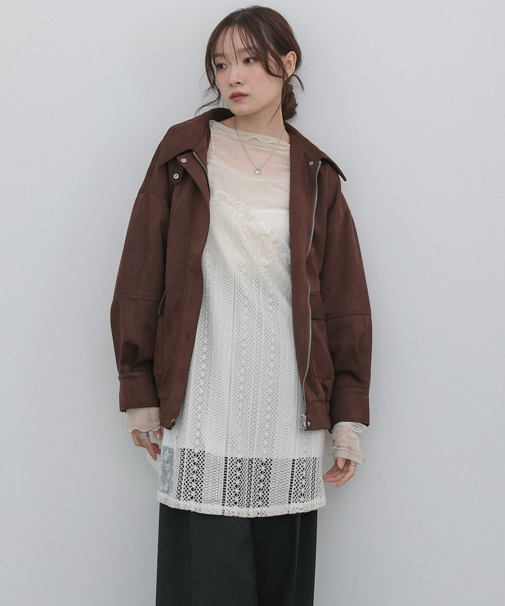 レースドッキングミニキャミワンピース