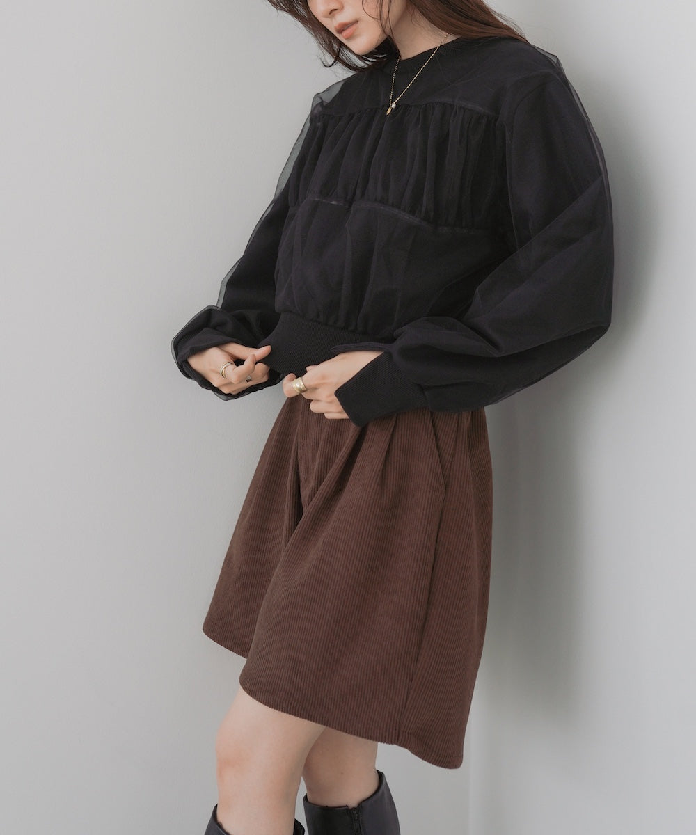 コーデュロイショートパンツ