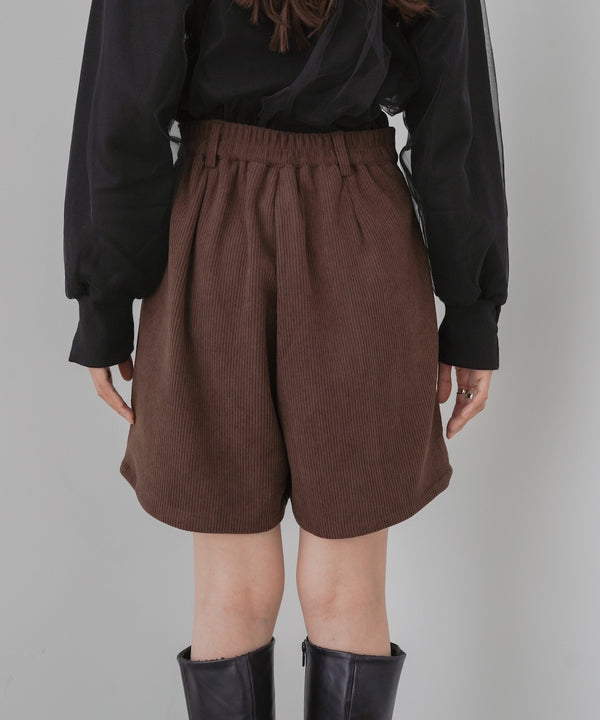 コーデュロイショートパンツ