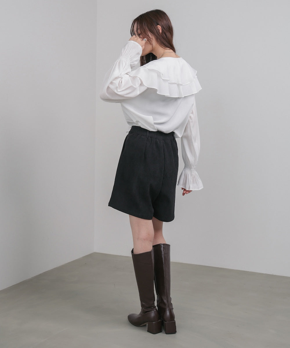 コーデュロイショートパンツ