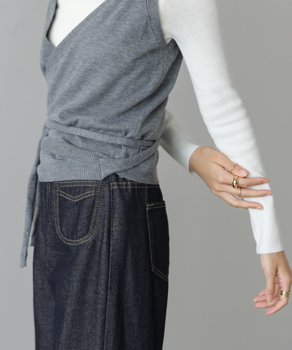 カシュクールベストＳＥＴニット