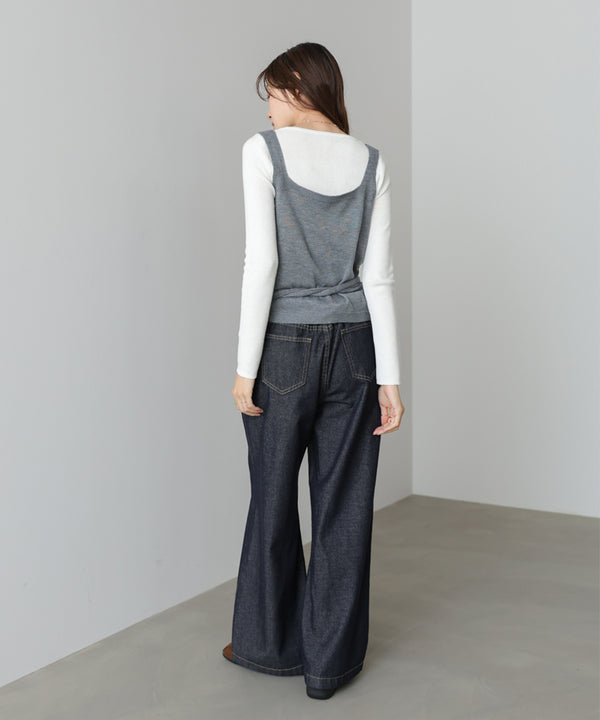 カシュクールベストＳＥＴニット