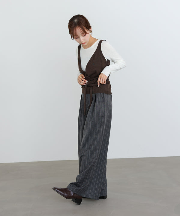 カシュクールベストＳＥＴニット