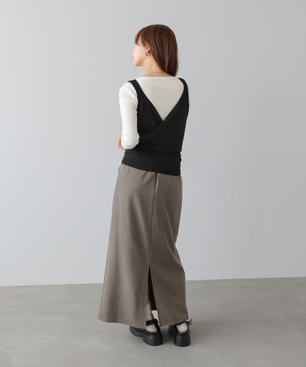 カシュクールベストＳＥＴニット