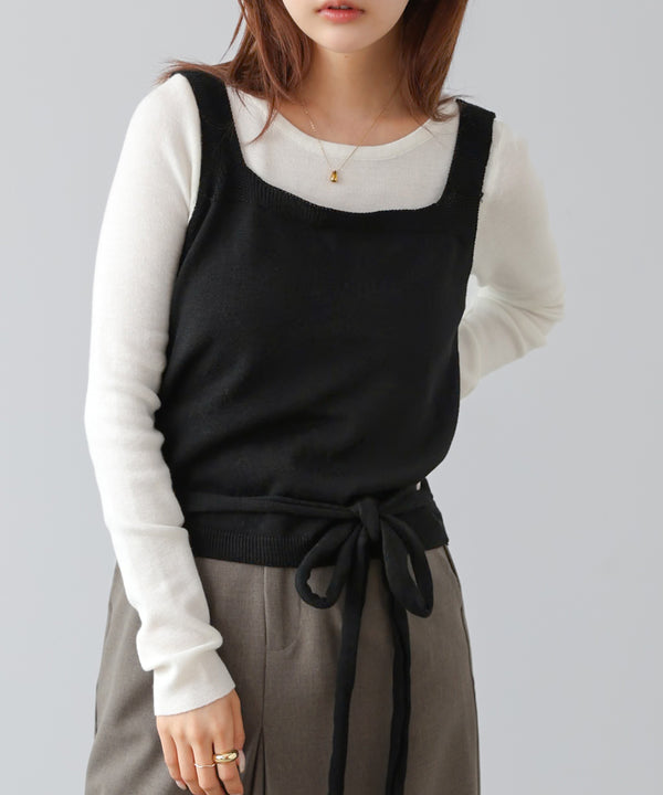 カシュクールベストＳＥＴニット