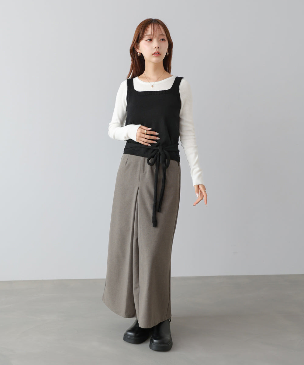 カシュクールベストＳＥＴニット