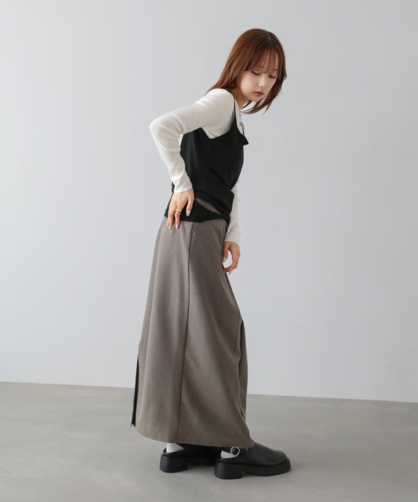 カシュクールベストＳＥＴニット