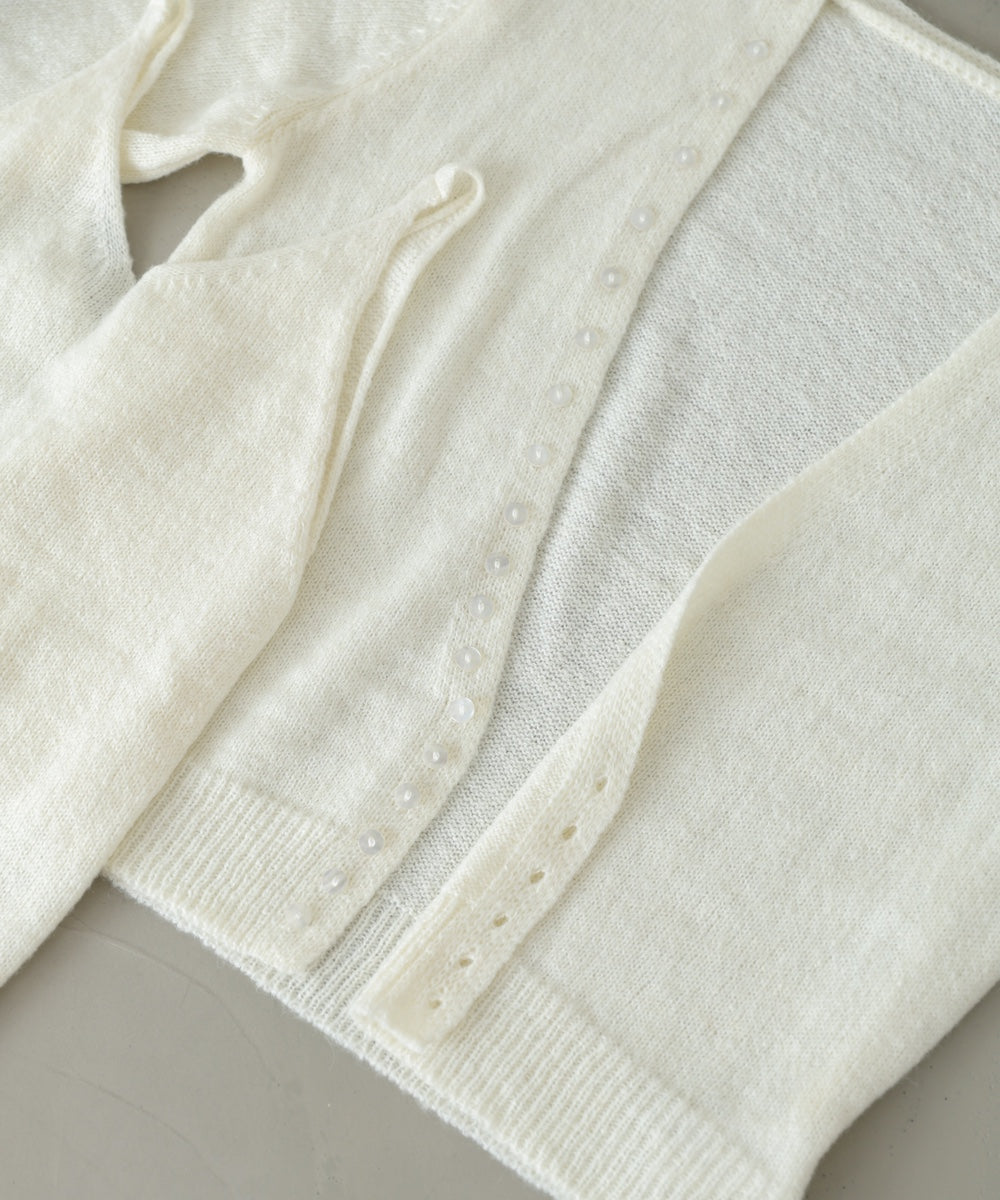 ボタンデザインキャミＳＥＴニット