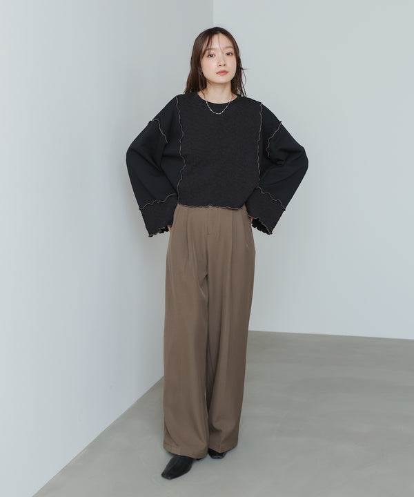 ツータックパンツ